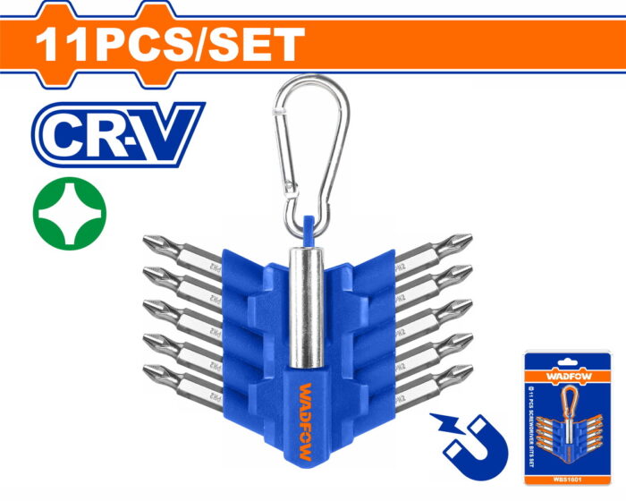 WADFOW 11 Pcs screwdriver bits set (WBS1602) - Image 1