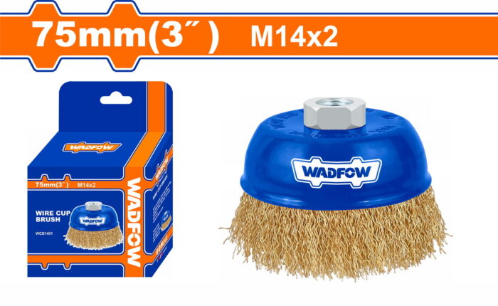 WADFOW Wire cup brush 75mm / M14 (WCE1401) - Image 1