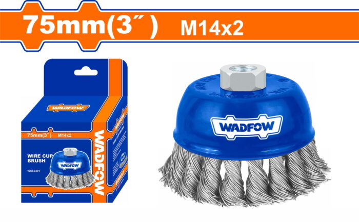 WADFOW Wire cup brush 75mm / M14 (WCE2401) - Image 1