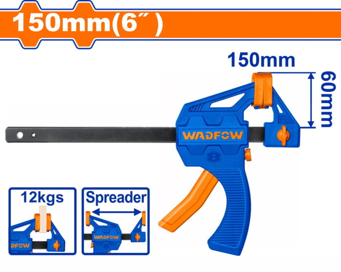 WCP4306 WADFOW Quick bar clamps 6" / 60X150mm (WCP4306) - Image 1