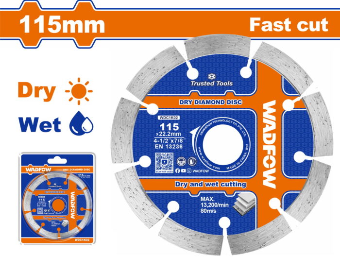 WADFOW Dry diamond disc 115mm (WDC1K02) - Image 1