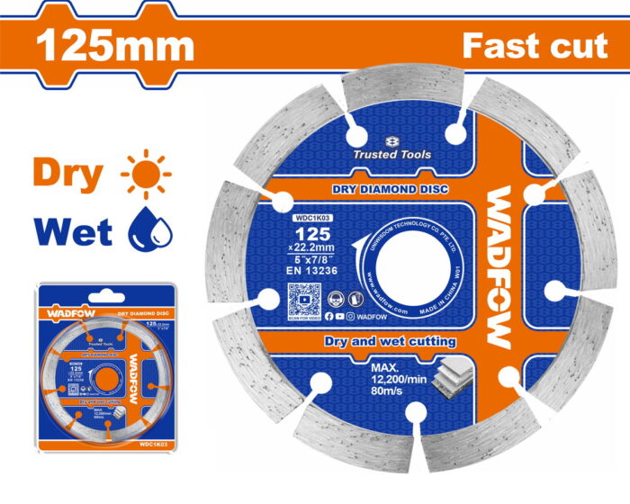 WADFOW Dry diamond disc 125mm (WDC1K03) - Image 1