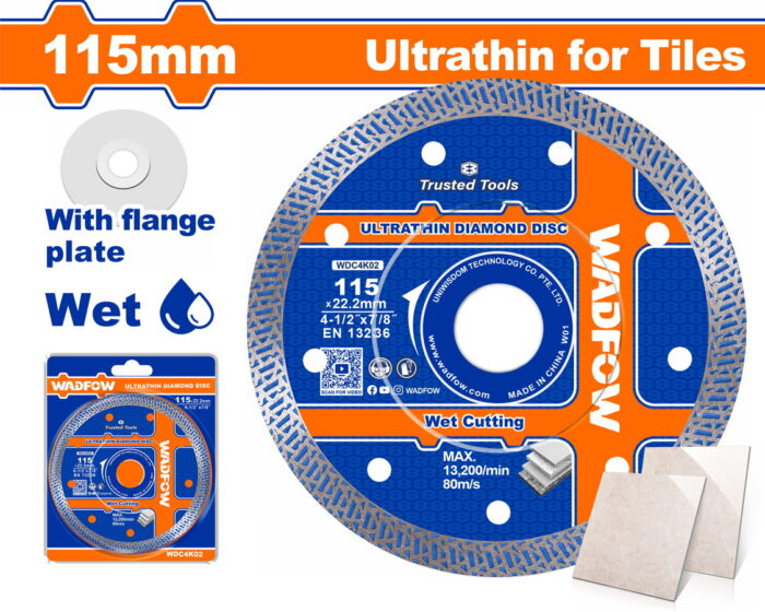 WDC4K02 WADFOW Ultrathin diamond disc 115 Χ 1mm (WDC4K02) - Image 1