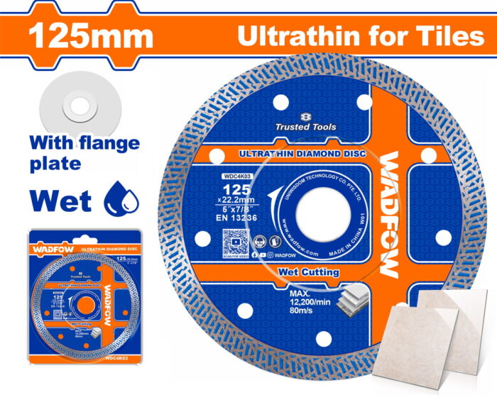 WDC4K03 WADFOW Ultrathin diamond disc 125 Χ 1mm (WDC4K03) - Image 1