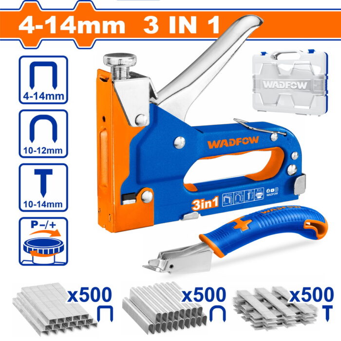 WGU4B06 WADFOW 3 In 1 staple gun set 2pcs (WGU4B06) - Image 1