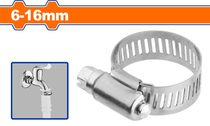 WADFOW American type hose clamp 6-16mm 50pcs (WHU1901) - Image 1