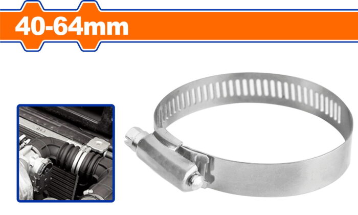 WHU2908 WADFOW American type hose clamp 40-64mm 20pcs (WHU2908) - Image 1