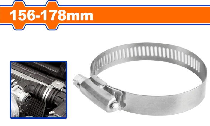 WHU2921 WADFOW American type hose clamp 156-178mm 5ΤΕΜ (WHU2921) - Image 1