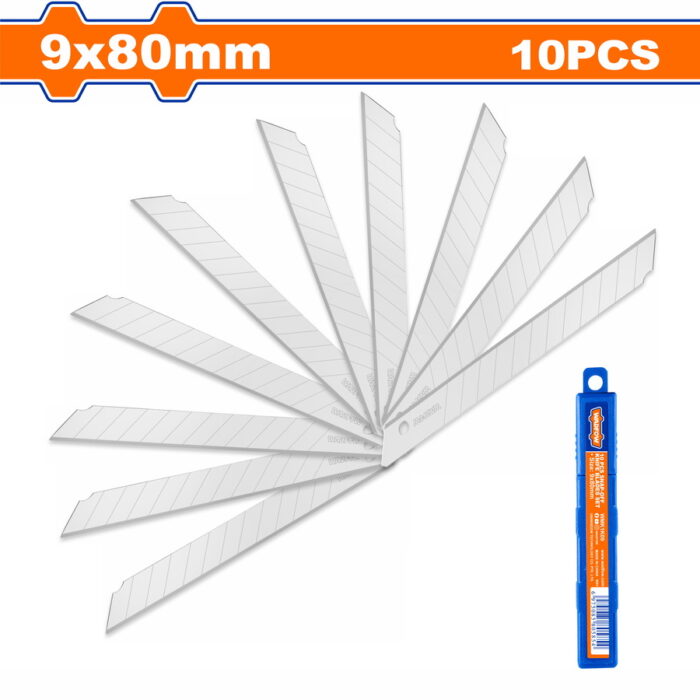 WADFOW 10 Pcs snap-off knife blades set 9 X 80mm (WMK1K09) - Image 1