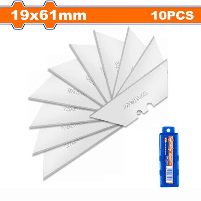WMK1K61 WADFOW 10 Pcs utility knife blades set 19 Χ 61mm (WΜΚ1Κ61) - Image 1