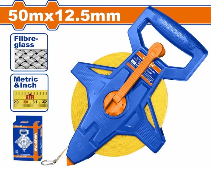 WADFOW Fibreglass measuring tape 50m (WMT2550) - Image 1