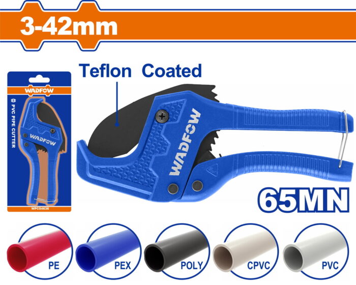 WADFOW PVC pipe cutter 203mm / 3-42mm (WPC54642) - Image 1