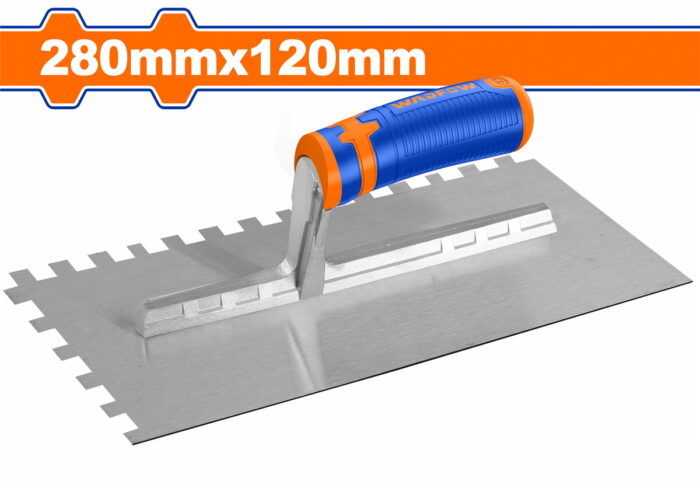 WADFOW Plastering trowel with teeth 280 X 120mm (WPE2912) - Image 1