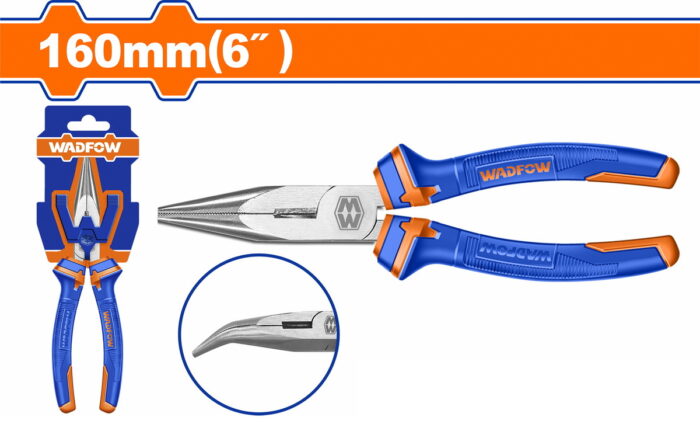 WADFOW Bent nose pliers 160mm (WPL4C06) - Image 1