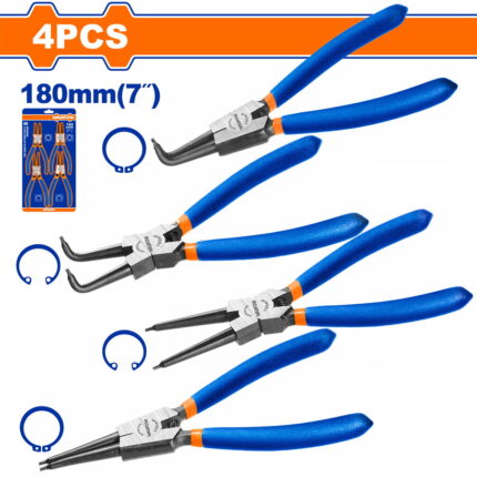 WADFOW 4 Pcs circlip pliers set (WPS2604)