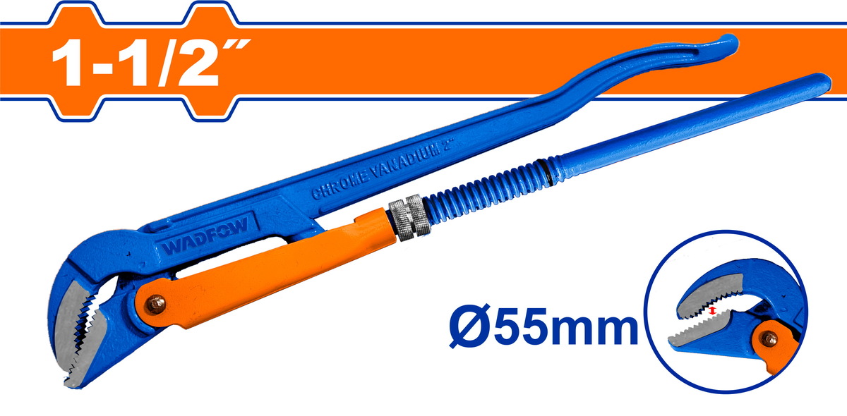 Swedish S-Type Pipe Wrench - Classic Plumbing Tool For Professional & DIY Use