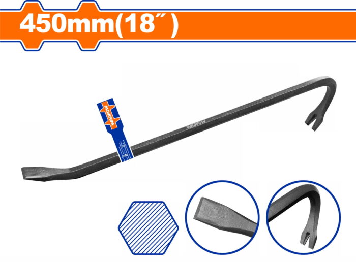 WADFOW Wrecking bar 450mm (WQB1345) - Image 1