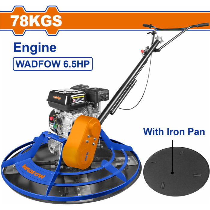WADFOW Gasoline power trowel 196cc / 6.5HP / 91cm (WQM1A36) - Image 1
