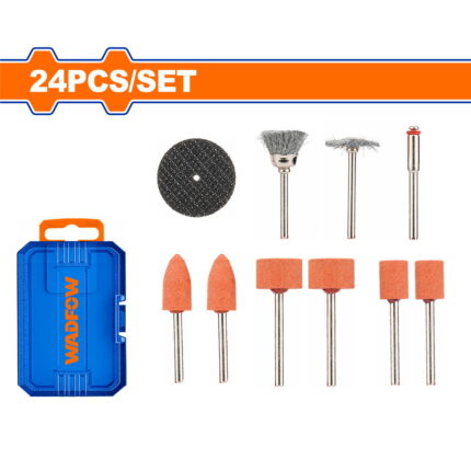 WADFOW Metal cutting and gringing set for mini drill 24pcs (WRR4024)