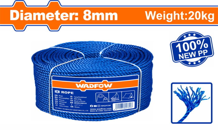 WRZ2308 WADFOW Rope ΡΡ 8mm / 740m / 20Kg (WRZ2308) - Image 1