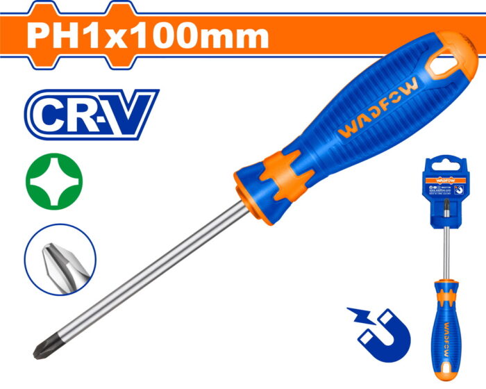 WADFOW Phillips screwdriver PH1 X 100mm (WSD2214) - Image 1