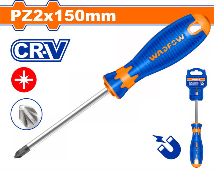 WADFOW Pozidriv screwdriver PZ2 X 150mm (WSDZ226) - Image 1