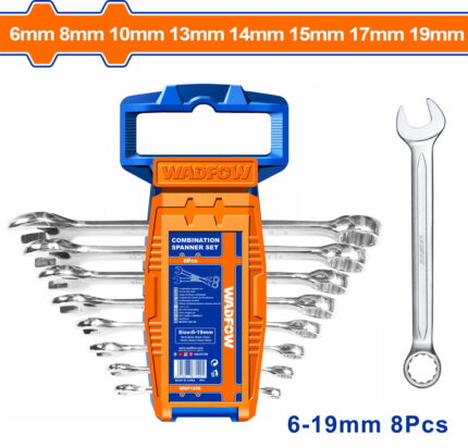 WADFOW Combination spanner set 8pcs / 6-19mm (WSP1208)