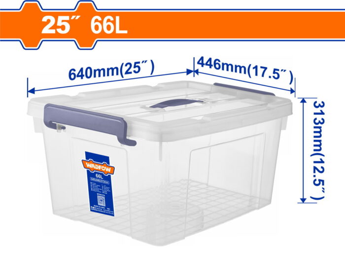 WADFOW Plastic storage box 25" / 66Lit (WTB2370) - Image 1