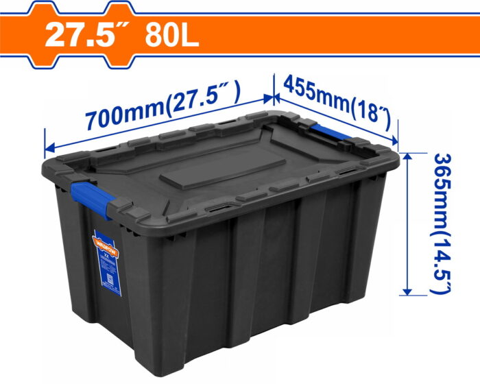 WADFOW Plastic storage container 27.5" / 80Lit (WTB3380) - Image 1
