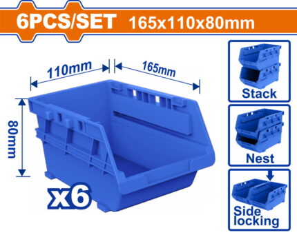 WADFOW 6 Pcs Storage bins set (WTB8336)