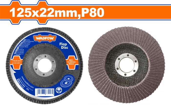 WADFOW Flap disc 125mm Ρ80 (WYL2303) - Image 1
