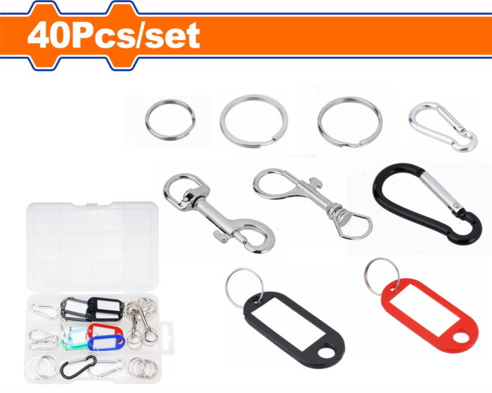 WADFOW 40 Pcs key ring accessories (WKC1B01) - Image 1