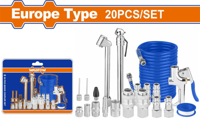 WQP9430 WADFOW 20 Pcs air blow gun set (WQP9430) - Image 1